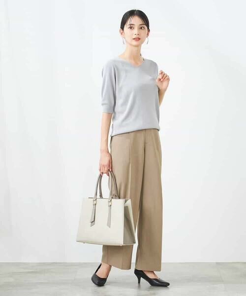 a.v.v / アー・ヴェ・ヴェ ニット・セーター | 【接触冷感】ラメVネックパフスリーブニット | 詳細19