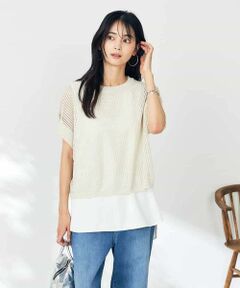 a.v.v / アー・ヴェ・ヴェ ニット・セーター | ラメメッシュサマーニット