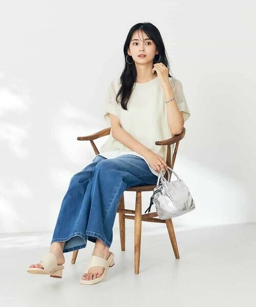 a.v.v / アー・ヴェ・ヴェ ニット・セーター | ラメメッシュサマーニット | 詳細10