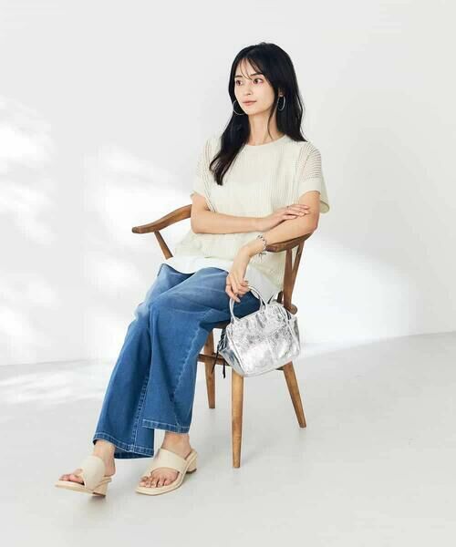 a.v.v / アー・ヴェ・ヴェ ニット・セーター | ラメメッシュサマーニット | 詳細12