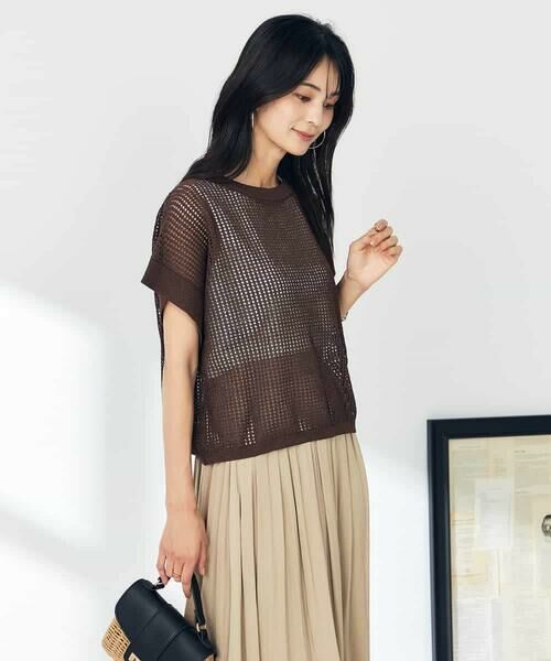 a.v.v / アー・ヴェ・ヴェ ニット・セーター | ラメメッシュサマーニット | 詳細13