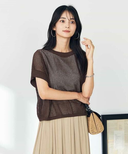 a.v.v / アー・ヴェ・ヴェ ニット・セーター | ラメメッシュサマーニット | 詳細14