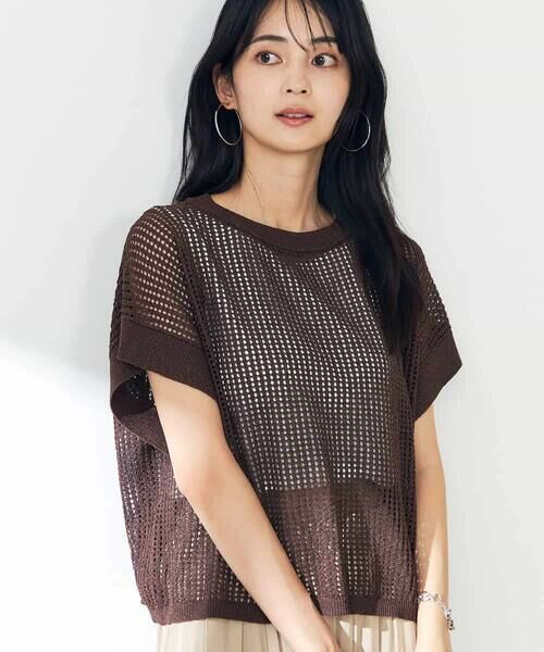 a.v.v / アー・ヴェ・ヴェ ニット・セーター | ラメメッシュサマーニット | 詳細16