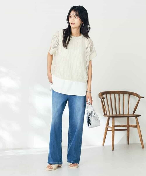 a.v.v / アー・ヴェ・ヴェ ニット・セーター | ラメメッシュサマーニット | 詳細4