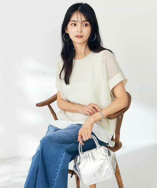 a.v.v / アー・ヴェ・ヴェ ニット・セーター | ラメメッシュサマーニット | 詳細8