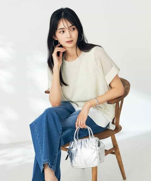 a.v.v / アー・ヴェ・ヴェ ニット・セーター | ラメメッシュサマーニット | 詳細9