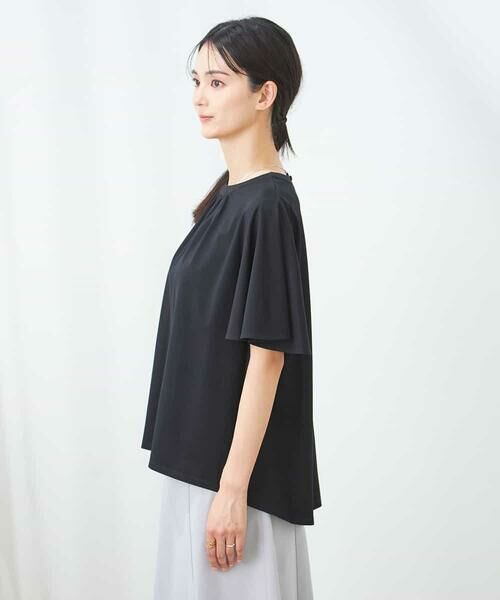 a.v.v / アー・ヴェ・ヴェ カットソー | 【接触冷感/UVカット】ギャザーネックフレアスリーブトップス | 詳細26