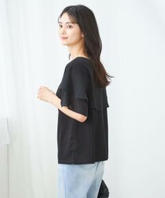 a.v.v / アー・ヴェ・ヴェ カットソー | 【接触冷感/UVカット】2WAY シフォンケープカットソー