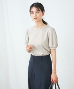 a.v.v / アー・ヴェ・ヴェ カットソー | 【UVカット】パール調ネックトップス