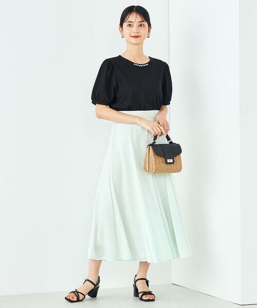 a.v.v / アー・ヴェ・ヴェ カットソー | 【UVカット】パール調ネックトップス | 詳細20