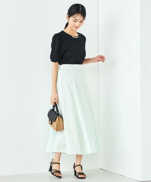 a.v.v / アー・ヴェ・ヴェ カットソー | 【UVカット】パール調ネックトップス | 詳細21