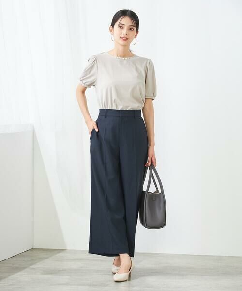 a.v.v / アー・ヴェ・ヴェ カットソー | 【UVカット】パール調ネックトップス | 詳細24