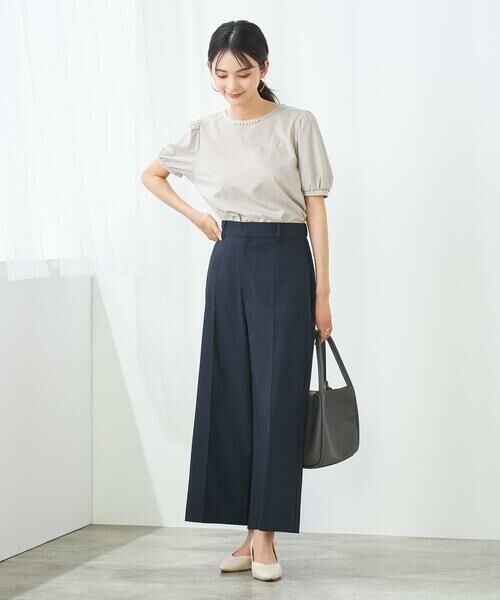 a.v.v / アー・ヴェ・ヴェ カットソー | 【UVカット】パール調ネックトップス | 詳細25