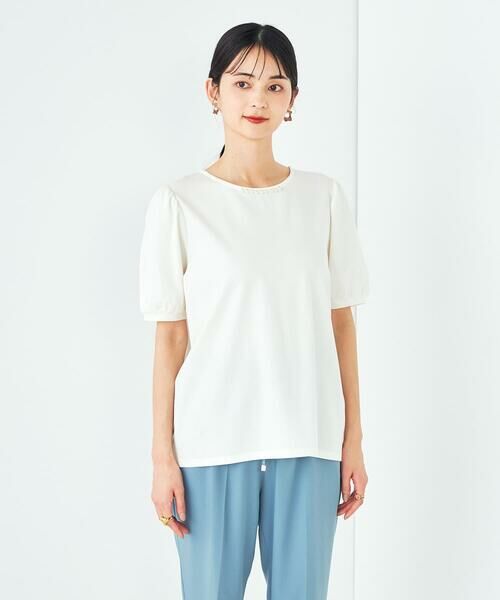 a.v.v / アー・ヴェ・ヴェ カットソー | 【UVカット】パール調ネックトップス | 詳細27