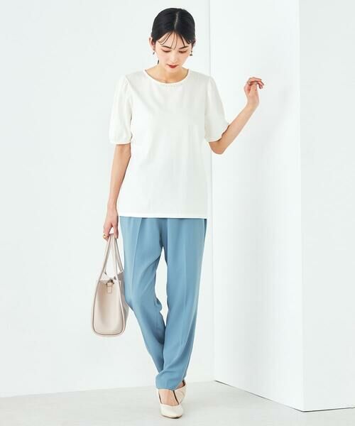 a.v.v / アー・ヴェ・ヴェ カットソー | 【UVカット】パール調ネックトップス | 詳細3