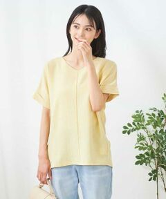 a.v.v / アー・ヴェ・ヴェ カットソー | Vネックぽこぽこチュニック