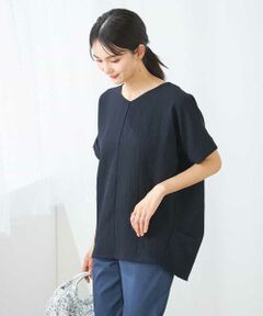 a.v.v / アー・ヴェ・ヴェ カットソー | Vネックぽこぽこチュニック