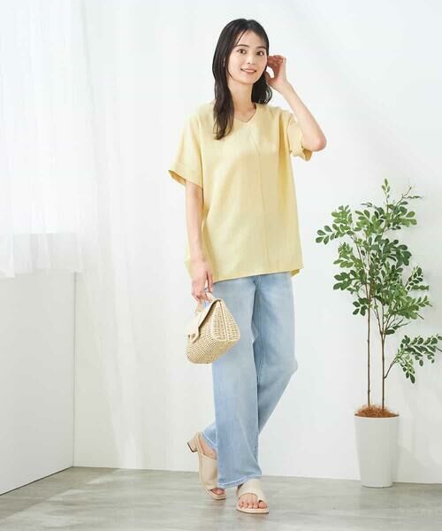 a.v.v / アー・ヴェ・ヴェ カットソー | Vネックぽこぽこチュニック | 詳細12