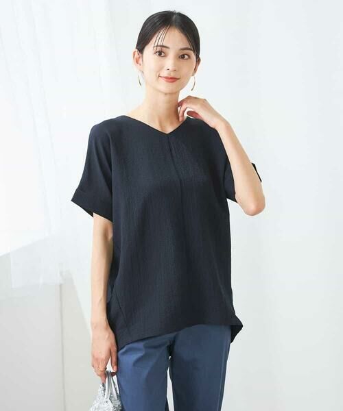 a.v.v / アー・ヴェ・ヴェ カットソー | Vネックぽこぽこチュニック | 詳細13