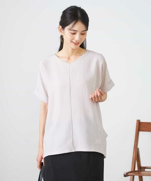 a.v.v / アー・ヴェ・ヴェ カットソー | Vネックぽこぽこチュニック | 詳細18