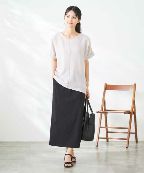 a.v.v / アー・ヴェ・ヴェ カットソー | Vネックぽこぽこチュニック | 詳細21