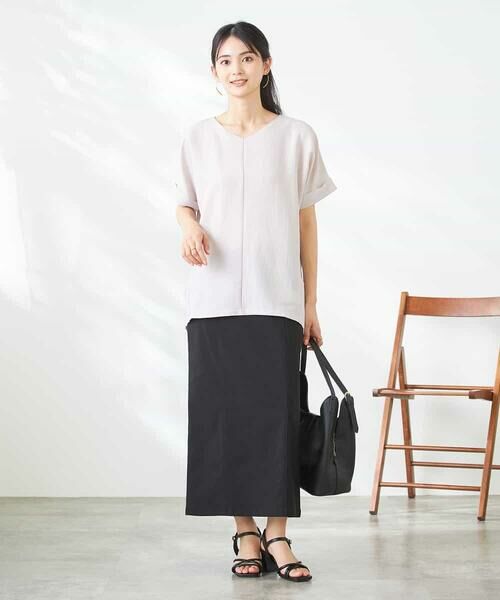 a.v.v / アー・ヴェ・ヴェ カットソー | Vネックぽこぽこチュニック | 詳細23