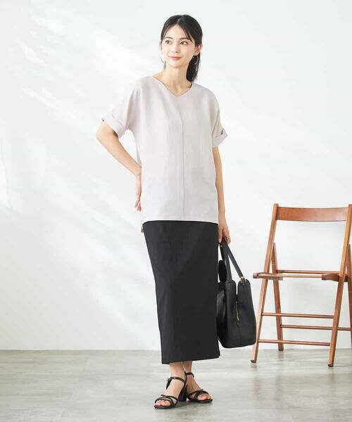 a.v.v / アー・ヴェ・ヴェ カットソー | Vネックぽこぽこチュニック | 詳細24
