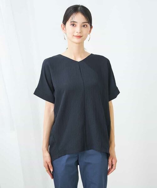 a.v.v / アー・ヴェ・ヴェ カットソー | Vネックぽこぽこチュニック | 詳細27