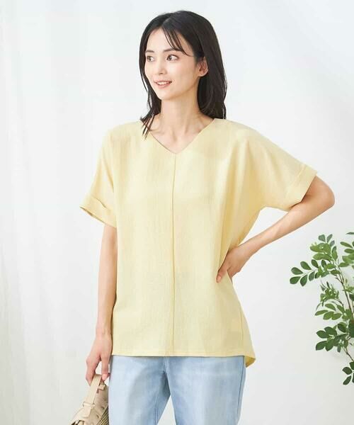 a.v.v / アー・ヴェ・ヴェ カットソー | Vネックぽこぽこチュニック | 詳細8