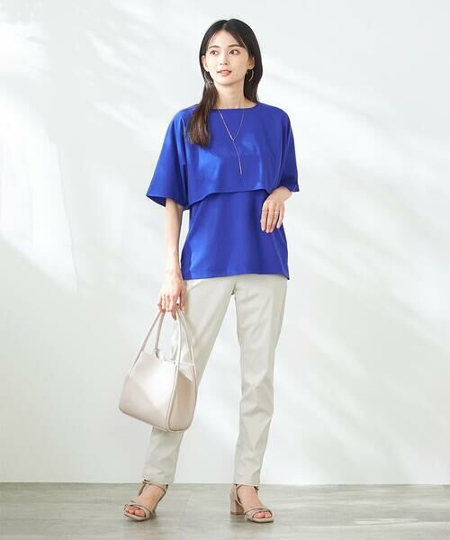 a.v.v / アー・ヴェ・ヴェ カットソー | 【接触冷感/UVカット】レイヤードライクカットソー | 詳細14