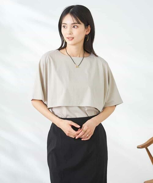 a.v.v / アー・ヴェ・ヴェ カットソー | 【接触冷感/UVカット】レイヤードライクカットソー | 詳細21