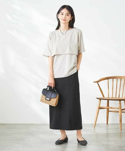 a.v.v / アー・ヴェ・ヴェ カットソー | 【接触冷感/UVカット】レイヤードライクカットソー | 詳細25