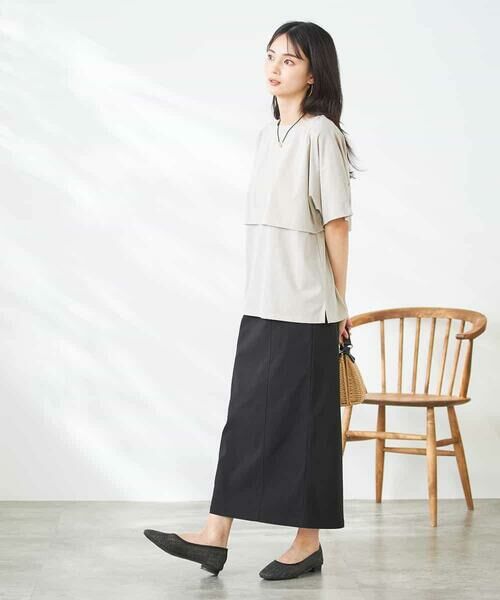 a.v.v / アー・ヴェ・ヴェ カットソー | 【接触冷感/UVカット】レイヤードライクカットソー | 詳細26