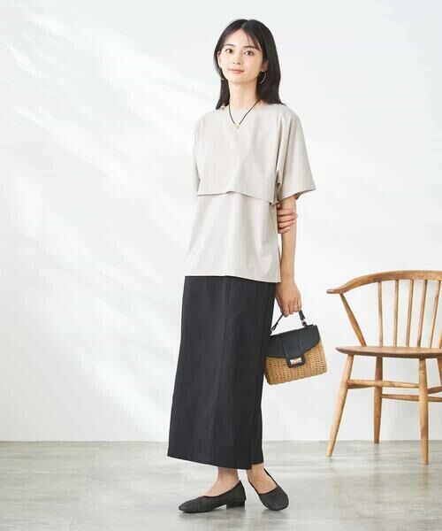 a.v.v / アー・ヴェ・ヴェ カットソー | 【接触冷感/UVカット】レイヤードライクカットソー | 詳細27