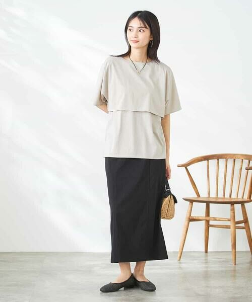a.v.v / アー・ヴェ・ヴェ カットソー | 【接触冷感/UVカット】レイヤードライクカットソー | 詳細28
