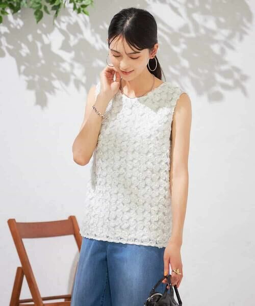 a.v.v / アー・ヴェ・ヴェ カットソー | ローズチュールレーストップス | 詳細1