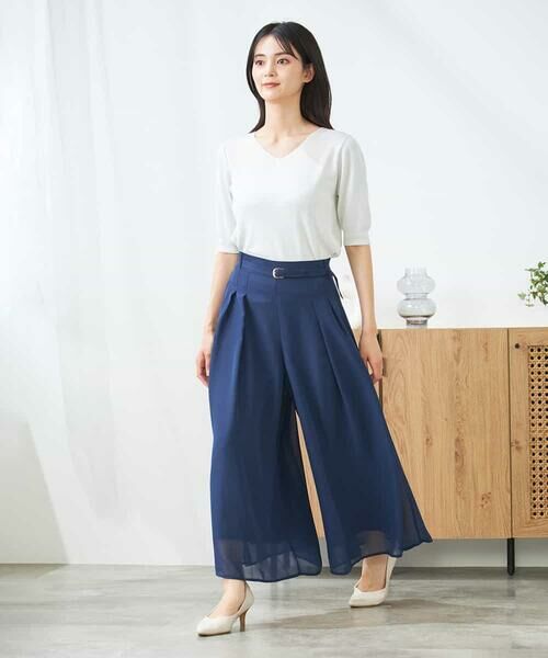 a.v.v / アー・ヴェ・ヴェ その他パンツ | シアーワイドパンツ | 詳細10