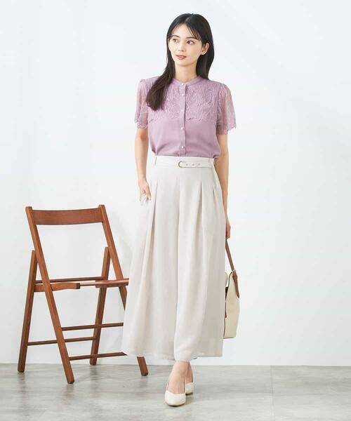 a.v.v / アー・ヴェ・ヴェ その他パンツ | シアーワイドパンツ | 詳細16