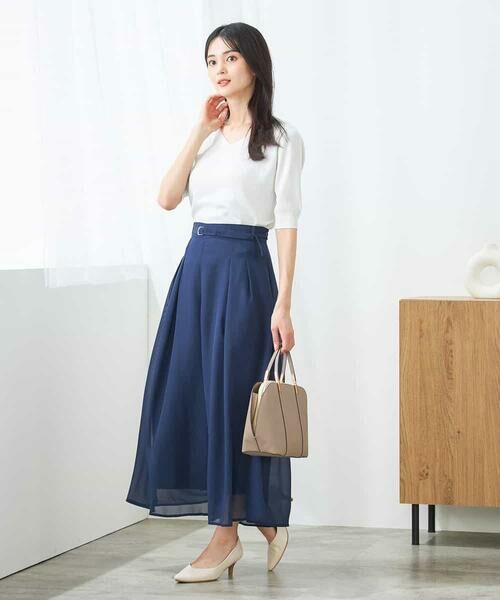 a.v.v / アー・ヴェ・ヴェ その他パンツ | シアーワイドパンツ | 詳細9