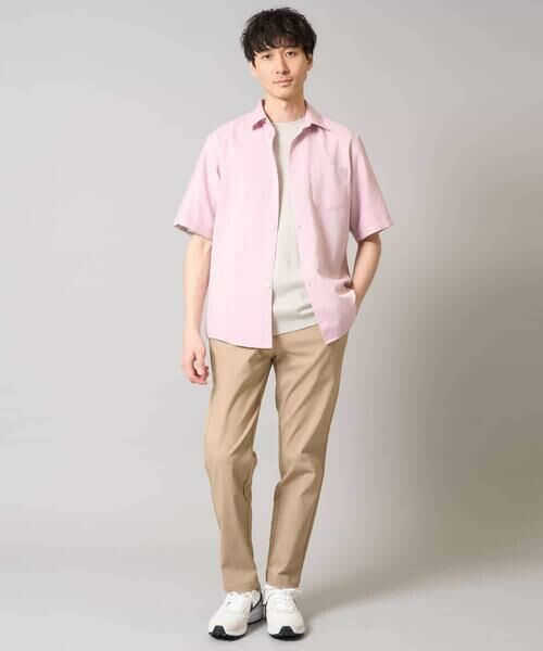 a.v.v / アー・ヴェ・ヴェ シャツ・ブラウス | 【接触冷感/イージーケア/速乾】リネン混半袖シャツ | 詳細1