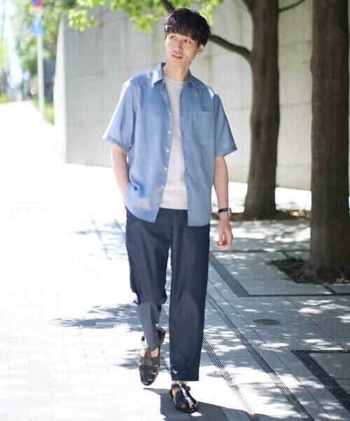 a.v.v / アー・ヴェ・ヴェ シャツ・ブラウス | 【接触冷感/イージーケア/速乾】リネン混半袖シャツ | 詳細4