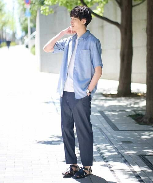 a.v.v / アー・ヴェ・ヴェ シャツ・ブラウス | 【接触冷感/イージーケア/速乾】リネン混半袖シャツ | 詳細5