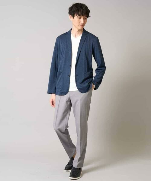 a.v.v / アー・ヴェ・ヴェ テーラードジャケット | 【イージーケア/接触冷感】ブライト天竺サマージャケット【吸水速乾/UVカット】 | 詳細2