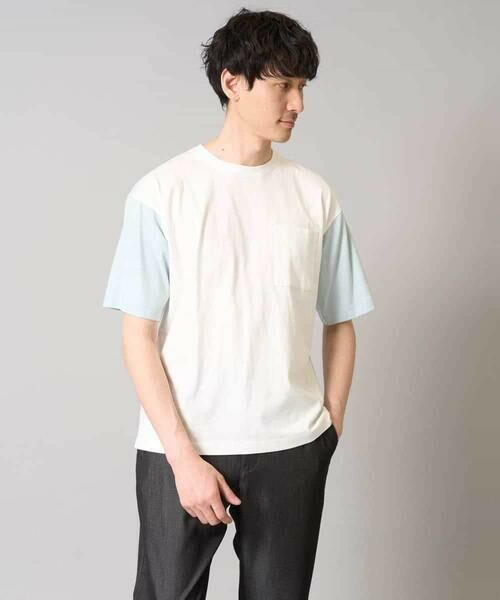 a.v.v / アー・ヴェ・ヴェ カットソー | 【接触冷感/綿100%】切替セミワイドカットソー | 詳細14