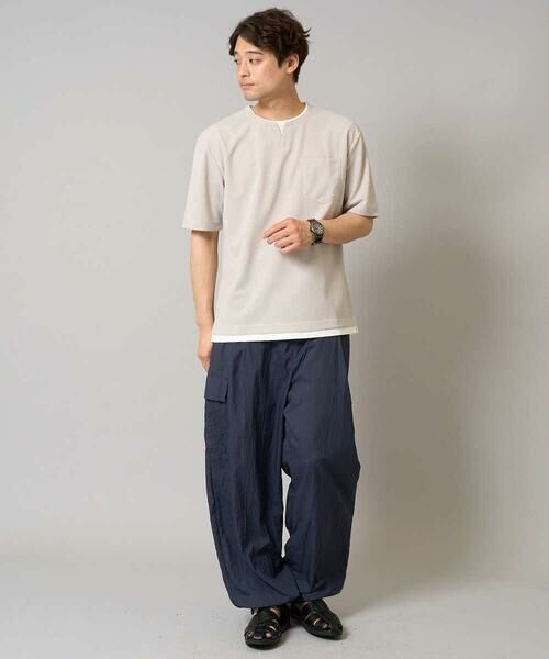 a.v.v / アー・ヴェ・ヴェ カットソー | 【接触冷感】梨地フェイクレイヤードカットソー【イージーケア/ストレッチ】 | 詳細21