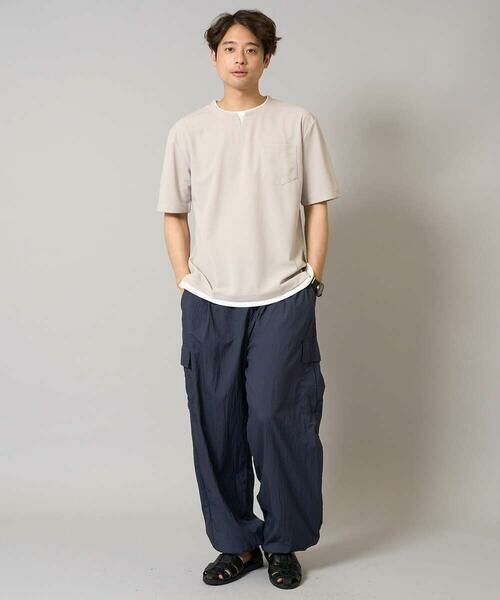 a.v.v / アー・ヴェ・ヴェ カットソー | 【接触冷感】梨地フェイクレイヤードカットソー【イージーケア/ストレッチ】 | 詳細22