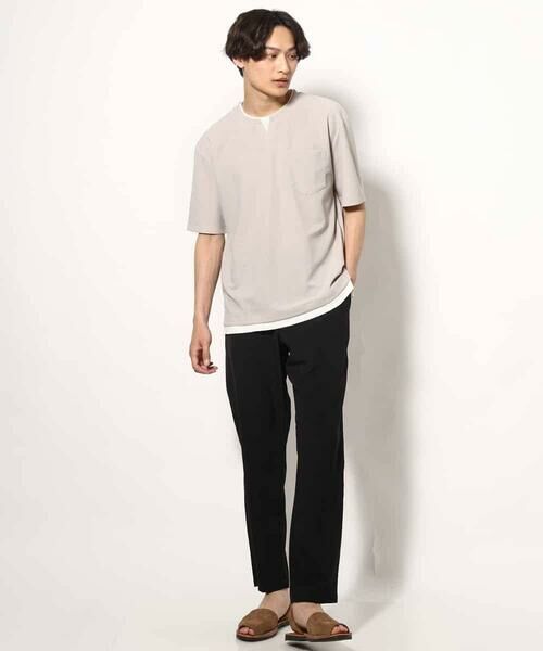a.v.v / アー・ヴェ・ヴェ カットソー | 【接触冷感】梨地フェイクレイヤードカットソー【イージーケア/ストレッチ】 | 詳細25