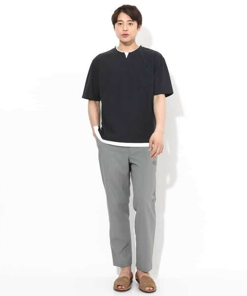 a.v.v / アー・ヴェ・ヴェ カットソー | 【接触冷感】梨地フェイクレイヤードカットソー【イージーケア/ストレッチ】 | 詳細26