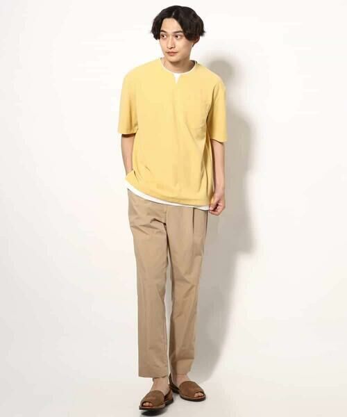 a.v.v / アー・ヴェ・ヴェ カットソー | 【接触冷感】梨地フェイクレイヤードカットソー【イージーケア/ストレッチ】 | 詳細4