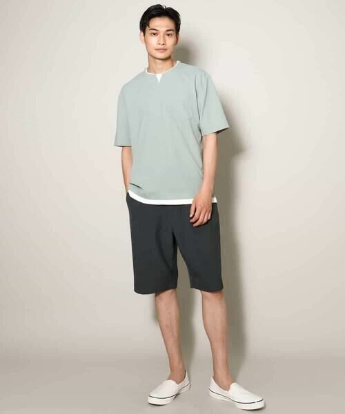 a.v.v / アー・ヴェ・ヴェ カットソー | 【接触冷感】梨地フェイクレイヤードカットソー【イージーケア/ストレッチ】 | 詳細6